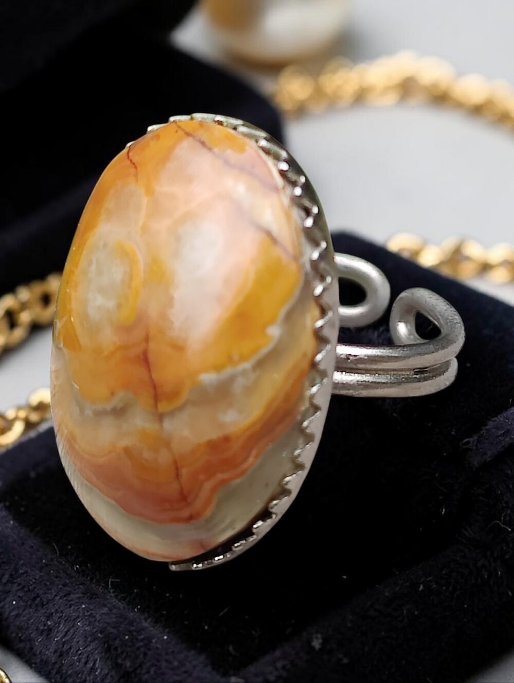 Vintage Laguna Agate Ring
